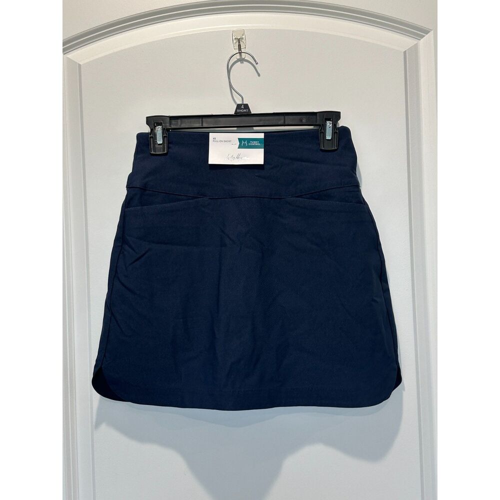 NWT Lady Hagan 17" Tummy Control Skort Dark Navy Size XS